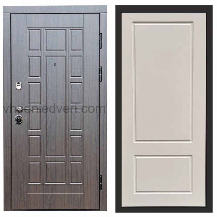 Входная дверь Termo-door Виргиния Венге - Марсель Слоновая кость