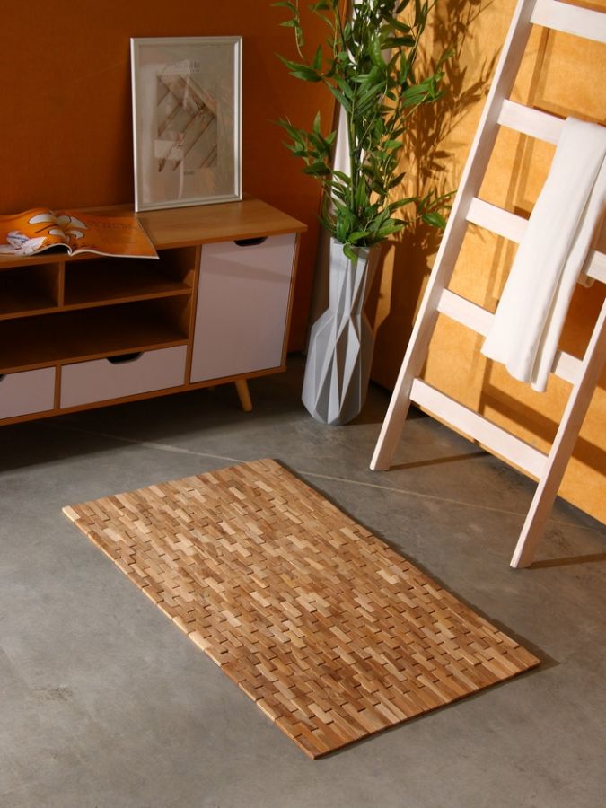Коврик из тикового дерева, 100х60х0,7 см