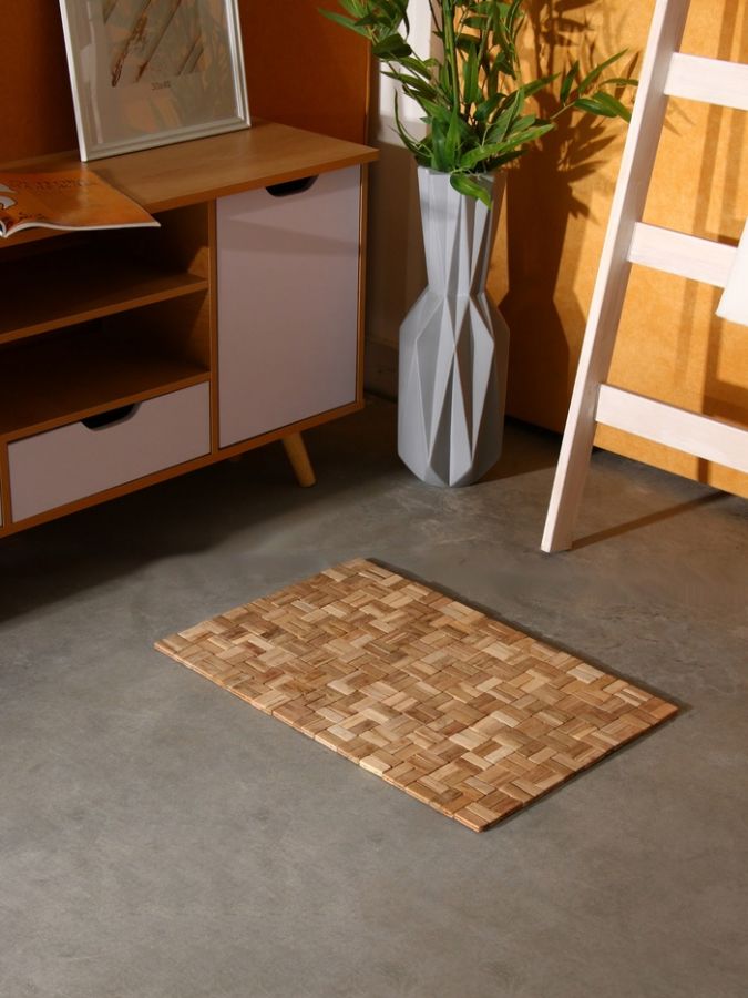Коврик из тикового дерева, 60х40х0,7 см