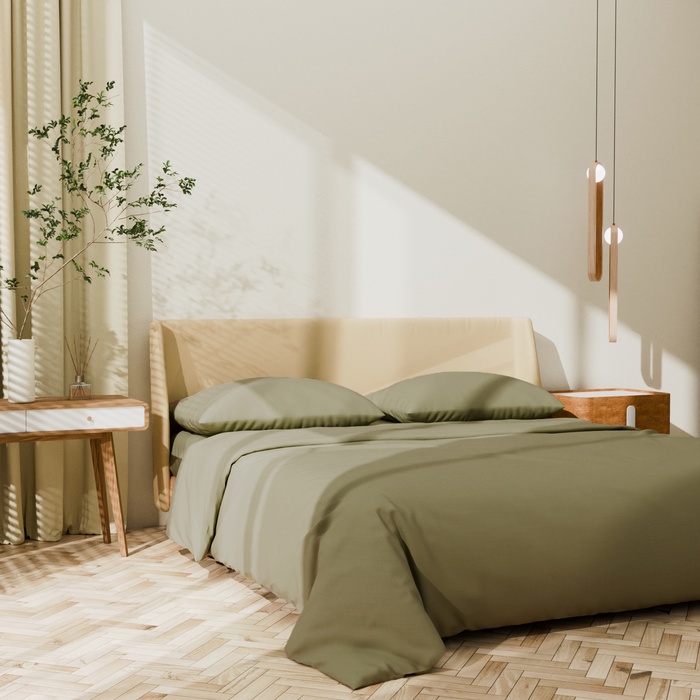 Постельное бельё LoveLife 2сп Ripe olive 175х215см, 200х225см, 50х70см-2шт, 100%хлопок, сатин, 125г/м