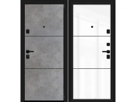 Входная Дверь el’PORTA (Portika) Porta Porta Dark Concrete/Angel 2 Замка с Ночной Задвижкой 980х2050мм Правое Открывание / Портика 3329-1325.
