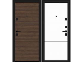 Входная Дверь el’PORTA (Portika) Porta M-3 П50/50 (AB-4) Tobacco Greatwood/Silky Way 2 Замка с Ночной Задвижкой 880х2050мм Левое Открывание / Портика 3318-1362.