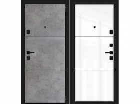 Входная Дверь el’PORTA (Portika) Porta M-3P П50/50 (AB-4) Dark Concrete/Angel 2 Замка с Ночной Задвижкой 880х2050мм Левое Открывание / Портика 3318-1322.