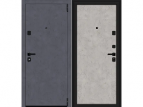 Входная Дверь el’PORTA (Portika) Porta M-3P П50/50 Graphite Art/Grey Art 2 Замка с Ночной Задвижкой 880х2050мм Правое Открывание / Портика 3328-1327.
