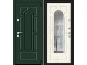 Входная Дверь el’PORTA (Portika) Porta M-3P 55.56 Green Stark/Nordic Oak 2 Замка с Ночной Задвижкой 980х2050мм Правое Открывание / Портика 3329-1333.
