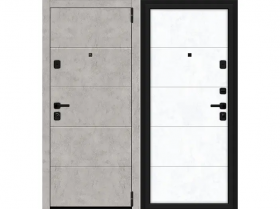 Входная Дверь el’PORTA (Portika) Porta M-3P 4.4 Grey Art/Snow Art 2 Замка с Ночной Задвижкой 980х2050мм Правое Открывание / Портика 3329-1341.