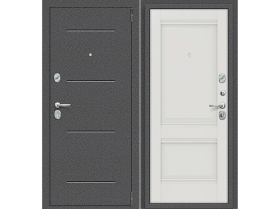 Входная Дверь el’PORTA (Portika) Porta R-2 104/K42 Антик Серебро/Alaska 880х2050мм 2 Замка с Ночной Задвижкой Правое Открывание / Портика 0228-0462.