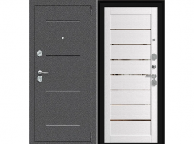Входная Дверь el’PORTA (Portika) Porta R-2 104/П222 Антик Серебро/Wood Alaska 2 Замка с Ночной Задвижкой 980х2050мм Правое Открывание / Портика 0229-1693.