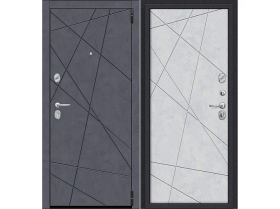 Входная Дверь el’PORTA (Portika) Porta R-3 15/15 Graphite Art/Snow Art 2 Замка с Ночной Задвижкой 980х2050мм Левое Открывание / Портика 0319-0067.