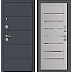 Входная Дверь el’PORTA (Portika) Porta R-3 8/П222 Graphite Pro/Graphite Wood 2 Замка с Ночной Задвижкой 880х2050мм Левое Открывание / Портика 0318-1650.