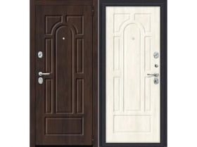 Входная Дверь el’PORTA (Portika) Porta S-3P 55.55 Almon 28/Nordic Oak 2 Замка с Ночной Задвижкой 880х2050мм Правое Открывание / Портика 4328-1467.