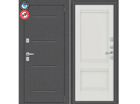 Входная Дверь el’PORTA (Portika) Porta T2 Антик Серебро 980х2050мм Левое Открывание / Эльпорта Портик 1219-0655.