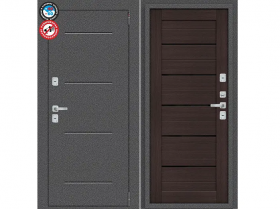 Входная Дверь el’PORTA (Portika) Porta T2 Серебро 880х2050мм Левое Открывание / Эльпорта Портик 1218-0169.