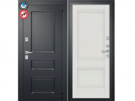 Входная Дверь el’PORTA (Portika) Porta T4 Букле Черный 880х2050мм Левое Открывание / Эльпорта Портик 1418-0673.