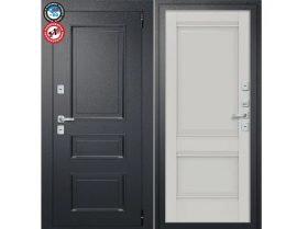 Входная Дверь el’PORTA (Portika) Porta T4 Букле Черный 980х2050мм Правое Открывание / Эльпорта Портик 1429-0688.