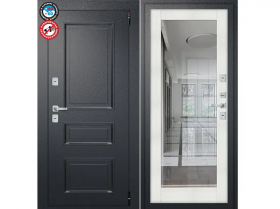 Входная Дверь el’PORTA (Portika) Porta T4 Черный 980х2050мм Правое Открывание / Эльпорта Портик 1429-0360.