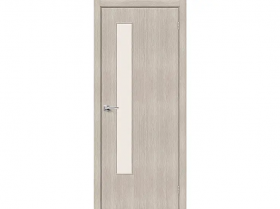Межкомнатная Дверь Каркасно-Щитовая el’PORTA (Portika) Браво-9 Cappuccino Melinga Остекленная Magic Fog 900х2000мм (Полотно+Коробка+5 Наличников) / Портика 153-1558.
