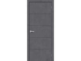 Межкомнатная Дверь Каркасно-Щитовая el’PORTA (Portika) Граффити-1.Д Серый 600х2000мм (Полотно 1шт.) / Эльпорта Портика 153-1715.