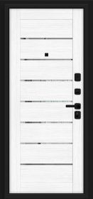 Наличник "Т" Тип-0 2150*70*8 (20*3) Bravo Total Black/Snow Melinga 1шт.