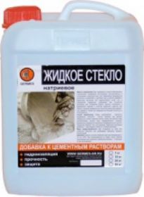 Жидкое Стекло Натриевое Germes 15кг Гидроизоляция, Добавка к Цементным Растворам / Гермес.