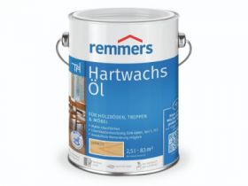 Масло с Твердым Воском Remmers Hartwachs-Ol 2.5л Пиния на Растворителе для Деревянных Лестниц и Паркета.