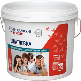 Шпатлевка Выравнивающая Ярославские Краски 17кг для Внутренних Работ.
