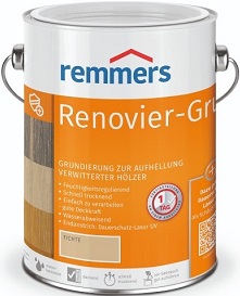 Грунт Remmers Renovier-Grund 0.75л для Восстановления Посеревшей Древесины.