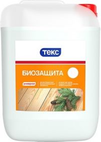 Антисептический Состав Текс Биозащита Универсал 10л Бесцветный для Внутренних Работ.