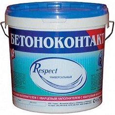 Бетонконтакт Germes Respect 10кг Универсальный, Адгезионный, Розовый / Гермес Респект.