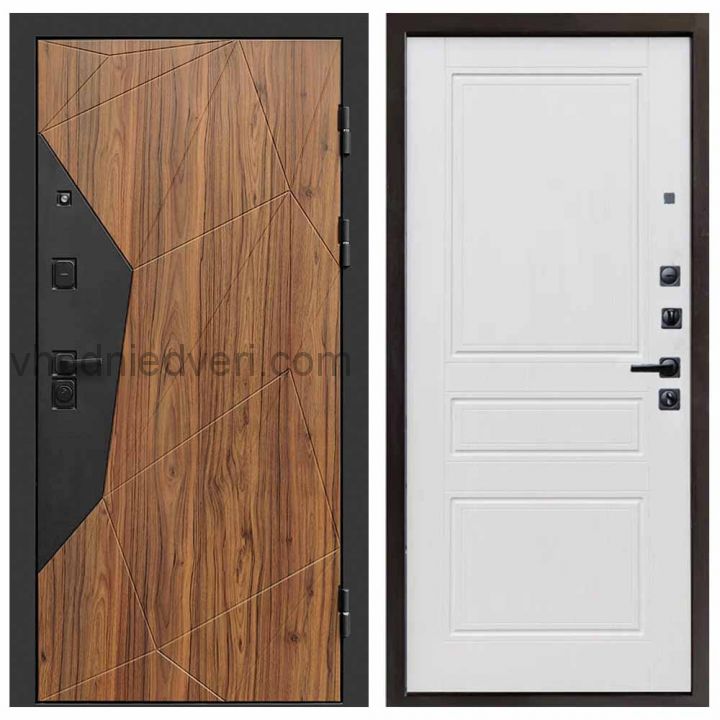 Входная дверь Termo-door Авангард Дуб каньон - Классика Белое дерево