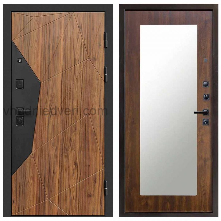 Входная дверь Termo-door Авангард Дуб каньон - Зеркало триумф Дуб