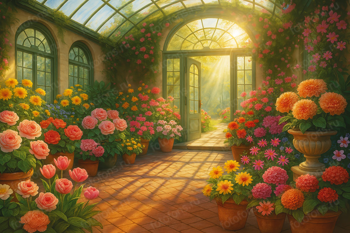 Фон стена "Orangery wall"