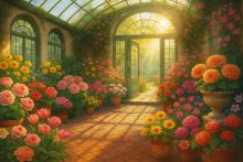 Фон стена "Orangery wall"