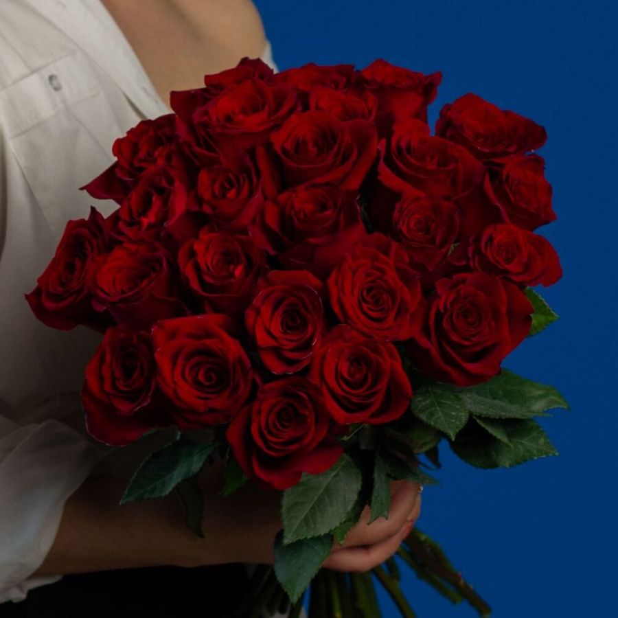 Красная роза от 9шт, 40см (Эквадор)
