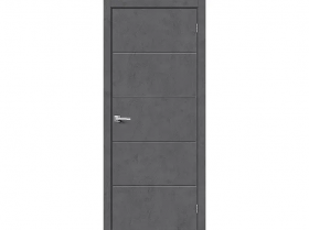 Межкомнатная Дверь Каркасно-Щитовая el’PORTA (Portika) Граффити-2.Д Серый 800х2000мм (Полотно+Коробка+5 Наличников) / Эльпорта Портик 153-1668.