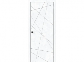 Межкомнатная Дверь Каркасно-Щитовая el’PORTA (Portika) Граффити-5.Д Экошпон Snow Art 700х2000мм (Полотно+Коробка+5 Наличников) / Портика  153-1683.