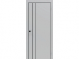 Межкомнатная Дверь Каркасно-Щитовая el’PORTA (Portika) Порта-58 4AB Полипропилен Nardo Grey 800х2000мм (Полотно+Коробка+5 Наличников) / Портика 58180-4429.