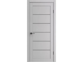 Межкомнатная Дверь Царговая el’PORTA (Portika) Порта-220 Полипропилен Ibis Wood Остекленная Grey Fog 600х2000мм (Полотно+Коробка+5 Наличников) / Эльпорта Портика 58060-2424.