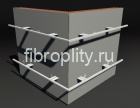 Монтаж горизонтального профиля