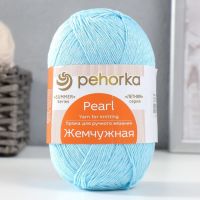 Пряжа для вязания спицами, крючком «Пехорский текстиль. Жемчужная», 50% хлопок, 50% вискоза, 425 м/100 г, (519 венерин башмачок)