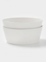 Салатники Magistro White Snow, набор 2 шт., 1 л, 18?7 см, фарфор, белые