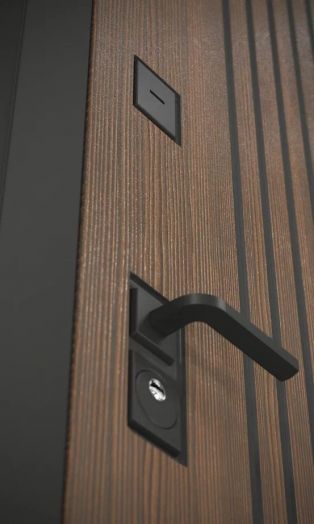 Входная дверь Бункер BN 02 - Зеркало 18 
Сандал белый