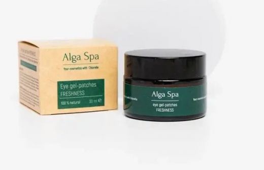 Eye gel-patches FRESHNESS Гелевые патчи для век c охлаждающим эффектом на основе живой суспензии микроводоросли Chlorella. 30 мл