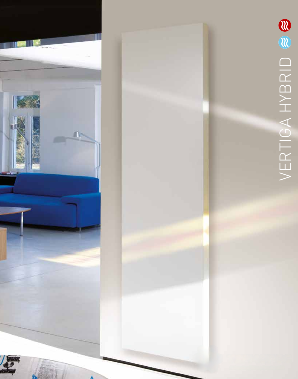 Изображение Дизайн-конвектор Jaga Vertiga Hybrid H200 L052 T08 цвет 001. Sandblast grey