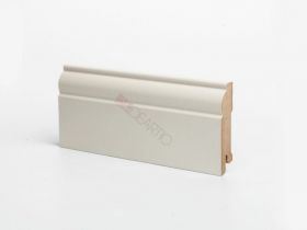 Плинтус Напольный МДФ Ликорн U104-80 RAL 9010 Кремовый В80хТ16хД2050 мм DeArtio