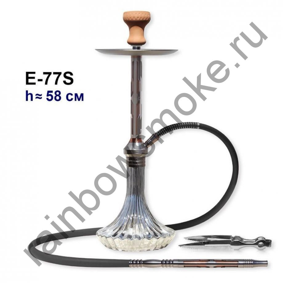 Кальян 7 Star E-77S Silver 58 см