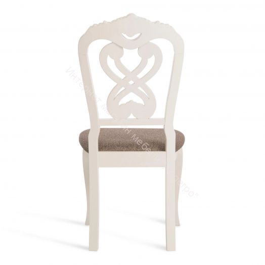 Стул Андромеда/ Andromeda Ivory white, ткань коричневая S168-7