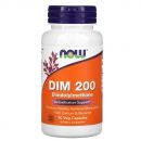 DIM 200 (дииндолилметан), 90 кап NOW Foods