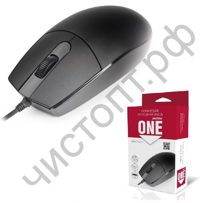 Мышь провод.USB Smartbuy ONE 216-K черная (SBM-216-K)