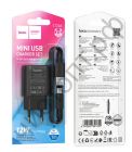 СЗУ HOCO C134A, 10.5W, USB выход кабель Type-C, чёрный